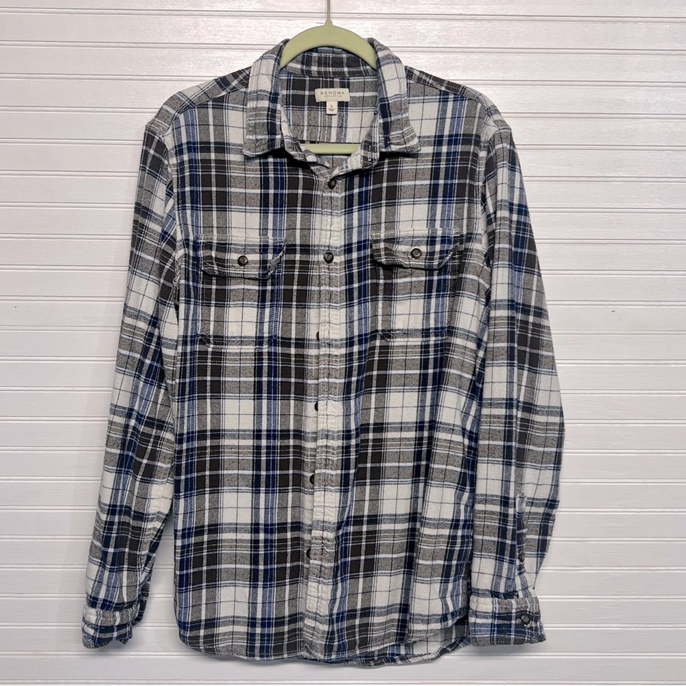Men’s Lg Sonoma Flannel long sleeve Shirt